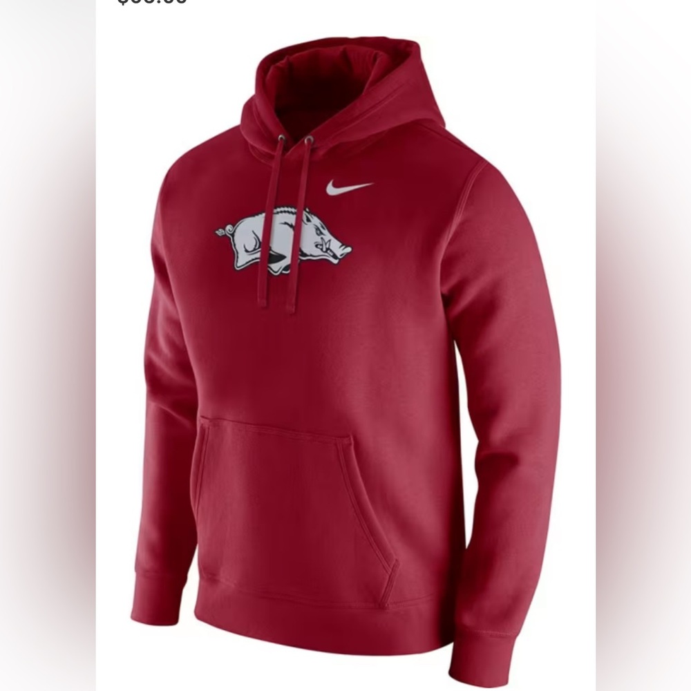 NIKE ARKANSAS RAZORBACKS MENS HOODIE